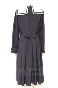 画像2: Innocent World White / スクエアーカラーワンピース  ネイビー Y-26-01-31-125-IW-OP-SZ-ZY