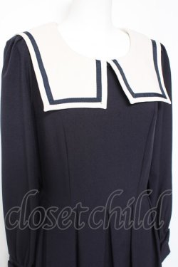 画像4: Innocent World White / スクエアーカラーワンピース  ネイビー Y-26-01-31-125-IW-OP-SZ-ZY