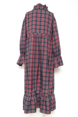 画像2: merry jenny / チェックワンピース  紺 Y-26-01-31-126-LO-OP-SZ-ZY