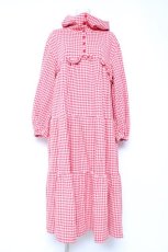 画像1: Candy Stripper / HOLIDAY GINGHAM CHECK TIERED ワンピース 2 レッド Y-26-01-31-127-PU-OP-SZ-ZT632 (1)