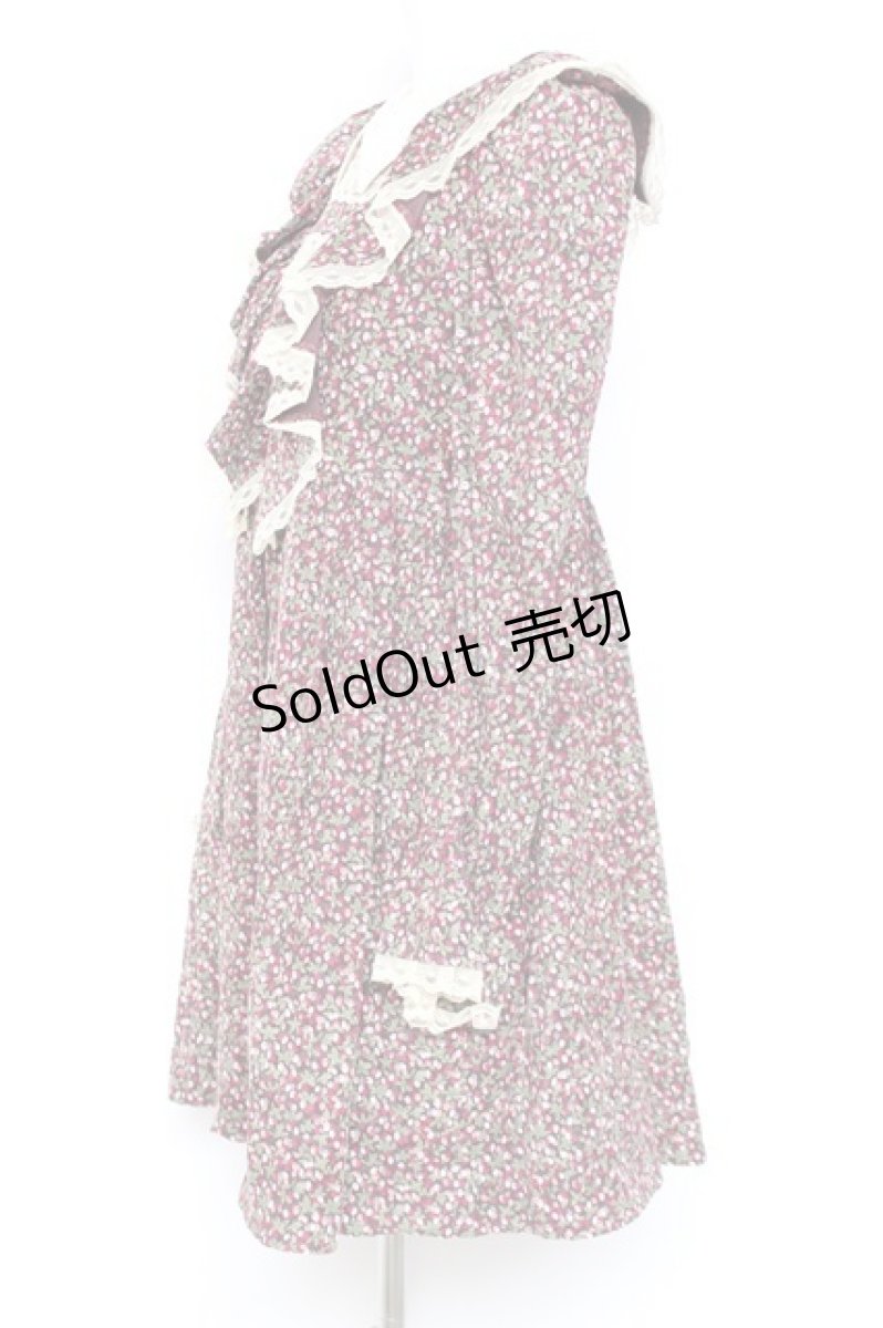 画像2: MILK / Lovely mini ドレス  ベリーフラワー Y-26-01-31-128-ML-OP-SZ-ZT625 (2)