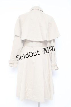 画像2: F i.n.t / ケープ付きフレアーワンピースコート F ベージュ Y-26-01-31-129-CA-CO-SZ-ZI