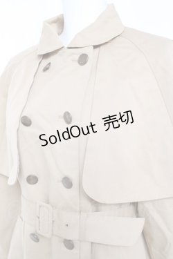 画像3: F i.n.t / ケープ付きフレアーワンピースコート F ベージュ Y-26-01-31-129-CA-CO-SZ-ZI