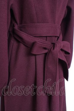 画像3: axes femme POETIQUE / アシメナポレオンロングコート M ワイン Y-26-01-31-130-AX-CO-SZ-ZT0203F