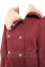 画像4: axes femme POETIQUE / アシメナポレオンロングコート M ワイン Y-26-01-31-130-AX-CO-SZ-ZTC070 (4)