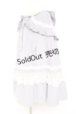 画像2: axes femme kawaii / ローズフリルケープコート M サックス Y-26-01-31-131-AX-CO-SZ-ZTC071