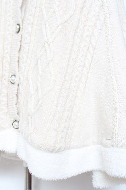 画像4: axes femme / 裏ボアニットポンチョ M 生成り Y-26-01-31-133-AX-TO-SZ-ZY