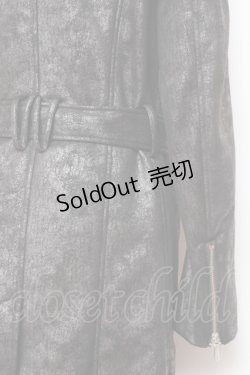 画像4: BUFFALO BOBS / MICHELANGIOLO ドレープネック コート 1-2 ブラック Y-26-01-31-136-PU-CO-SZ-ZY