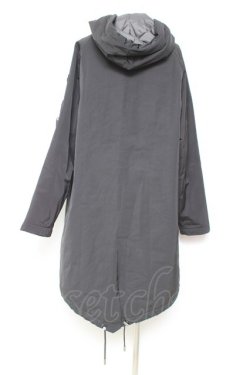 画像3: Deorart / ベルトカスタムデザイン中綿ロングモッズコート M 黒 Y-26-01-31-138-PU-CO-SZ-ZT0203F