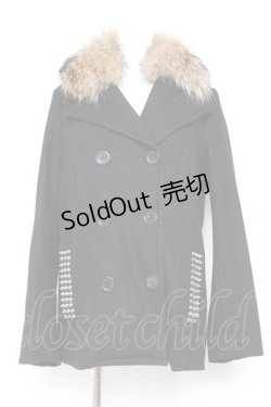 画像1: GLAD NEWS / スタッズPコート F 黒 Y-26-01-31-140-GL-CO-SZ-ZT0203F