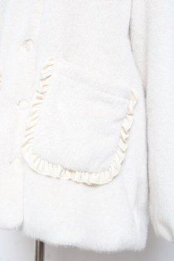 画像4: merry jenny / フリルフードフェイクファージャケット F アイボリー Y-26-01-31-141-LO-CO-SZ-ZY