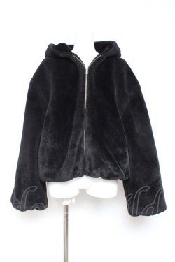 画像1: Ank Rouge / くまちゃんファーブルゾン  黒 Y-26-01-31-143-CA-CO-SZ-ZY