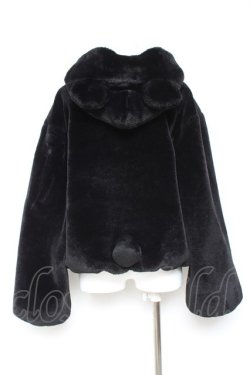 画像2: Ank Rouge / くまちゃんファーブルゾン  黒 Y-26-01-31-143-CA-CO-SZ-ZY