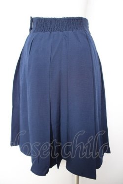 画像2: F&A / ダブル釦ボックスプリーツスカート F ネイビー Y-26-01-31-148-LO-SK-SZ-ZY