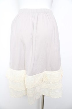 画像2: Favorite / コットン三段フリルペチスカート  ラベンダー Y-26-01-31-149-LO-SK-SZ-ZY