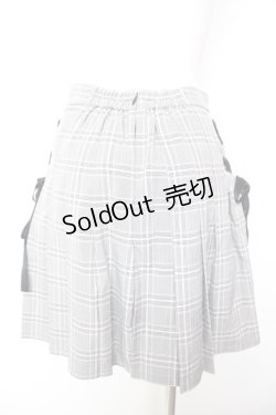 画像2: Ank Rouge / サイドスピンドルチェックプリーツスカート M グレー Y-26-01-31-151-CA-SK-SZ-ZY