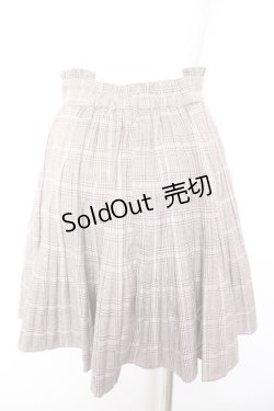 画像2: Ank Rouge / チェック柄プリーツスカート M ブラウン Y-26-01-31-152-CA-SK-SZ-ZY