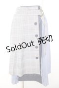 axes femme / チェック×プリーツスカート M ブルー Y-26-01-31-153-AX-SK-SZ-ZY