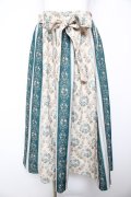 axes femme / オーナメント×花柄切替スカート M グリーン Y-26-01-31-156-AX-SK-SZ-ZY