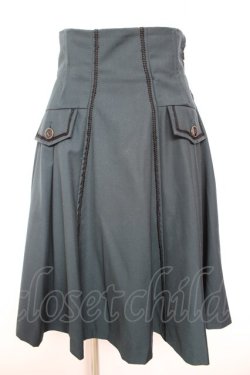 画像1: Sheglit / "Orleans"ナポレオンショートスカート M グリーン Y-26-01-31-162-EL-SK-SZ-ZY