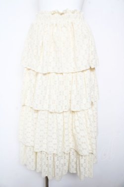 画像1: merry jenny / レースティアードスカート F アイボリー Y-26-01-31-167-LO-SK-SZ-ZY
