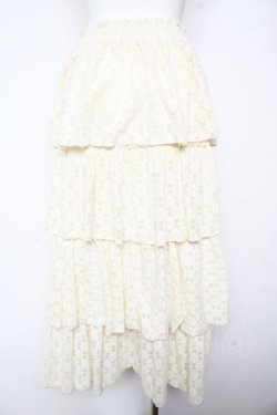 画像2: merry jenny / レースティアードスカート F アイボリー Y-26-01-31-167-LO-SK-SZ-ZY