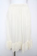 axes femme / レース重ねペチスカート M 生成り Y-26-01-31-178-AX-SK-SZ-ZY