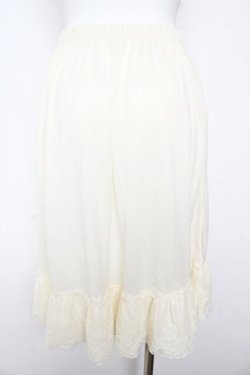 画像2: axes femme / レース重ねペチスカート M 生成り Y-26-01-31-178-AX-SK-SZ-ZY