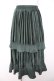 画像1: axes femme / フリルベロアスカート M グリーン Y-26-01-31-180-AX-SK-SZ-ZY (1)