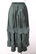 画像2: axes femme / フリルベロアスカート M グリーン Y-26-01-31-180-AX-SK-SZ-ZT147 (2)