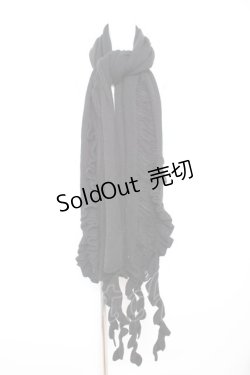 画像1: BPN / ダメージフリルストール  黒 Y-26-02-01-001-GO-ZA-SZ-ZY