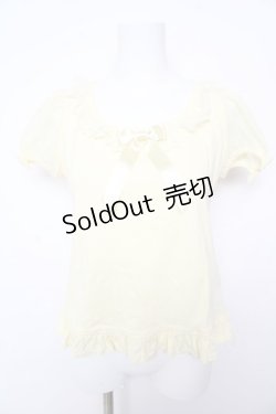 画像1: Angelic Pretty / ふわふわ袖カットソー  イエロー Y-26-02-01-040-AP-OP-SZ-ZY