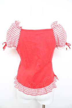 画像2: Angelic Pretty / Lovelyチェックカットソー  赤 Y-26-02-01-041-AP-TO-SZ-ZY