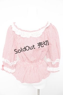 画像2: Angelic Pretty / Resortブラウス（ギンガム）  赤 Y-26-02-01-042-AP-BL-SZ-ZY
