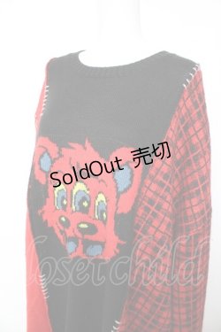 画像3: Candy Stripper / HILARIOUS BEAR KNIT  赤 Y-26-02-01-043-PU-TO-SZ-ZY
