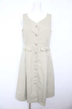 画像3: Fi.n.t  / ステッチ使いクレリックレイヤードワンピース  グリーン Y-26-02-01-044-LO-OP-SZ-ZY