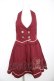 画像1: axes femme POETIQUE / カルーセル刺繍ジャンパースカート  ワイン Y-26-02-01-055-AX-OP-SZ-ZY (1)