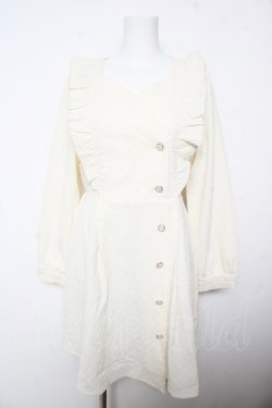 画像1: axes femme POETIQUE / ハートジャカードミニワンピース  生成り Y-26-02-01-060-AX-OP-SZ-ZY