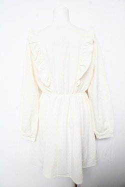 画像2: axes femme POETIQUE / ハートジャカードミニワンピース  生成り Y-26-02-01-060-AX-OP-SZ-ZY