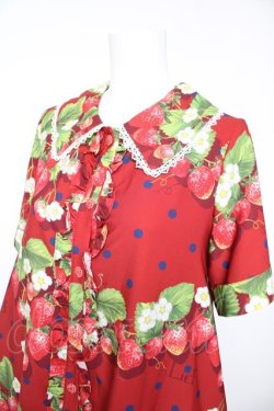 画像3: LIEF / ジューシーストロベリーシャツワンピース  レッド Y-26-02-01-062-LO-OP-SZ-ZY
