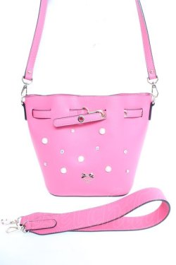 画像1: SAMANTHAVEGA / パール付バケツバッグ  マゼンダ Y-26-02-01-006-LO-BG-SZ-ZY