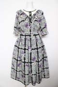 Melody BasKet / Violet laceヨーク切替ワンピース M ブラック Y-26-02-01-064-LO-OP-IG-ZY