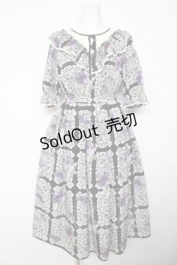 画像1: Melody BasKet / Violet laceヨーク切替ワンピース M ブラック Y-26-02-01-064-LO-OP-IG-ZY