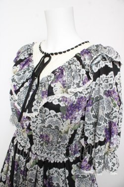 画像3: Melody BasKet / Violet laceヨーク切替ワンピース M ブラック Y-26-02-01-064-LO-OP-IG-ZY