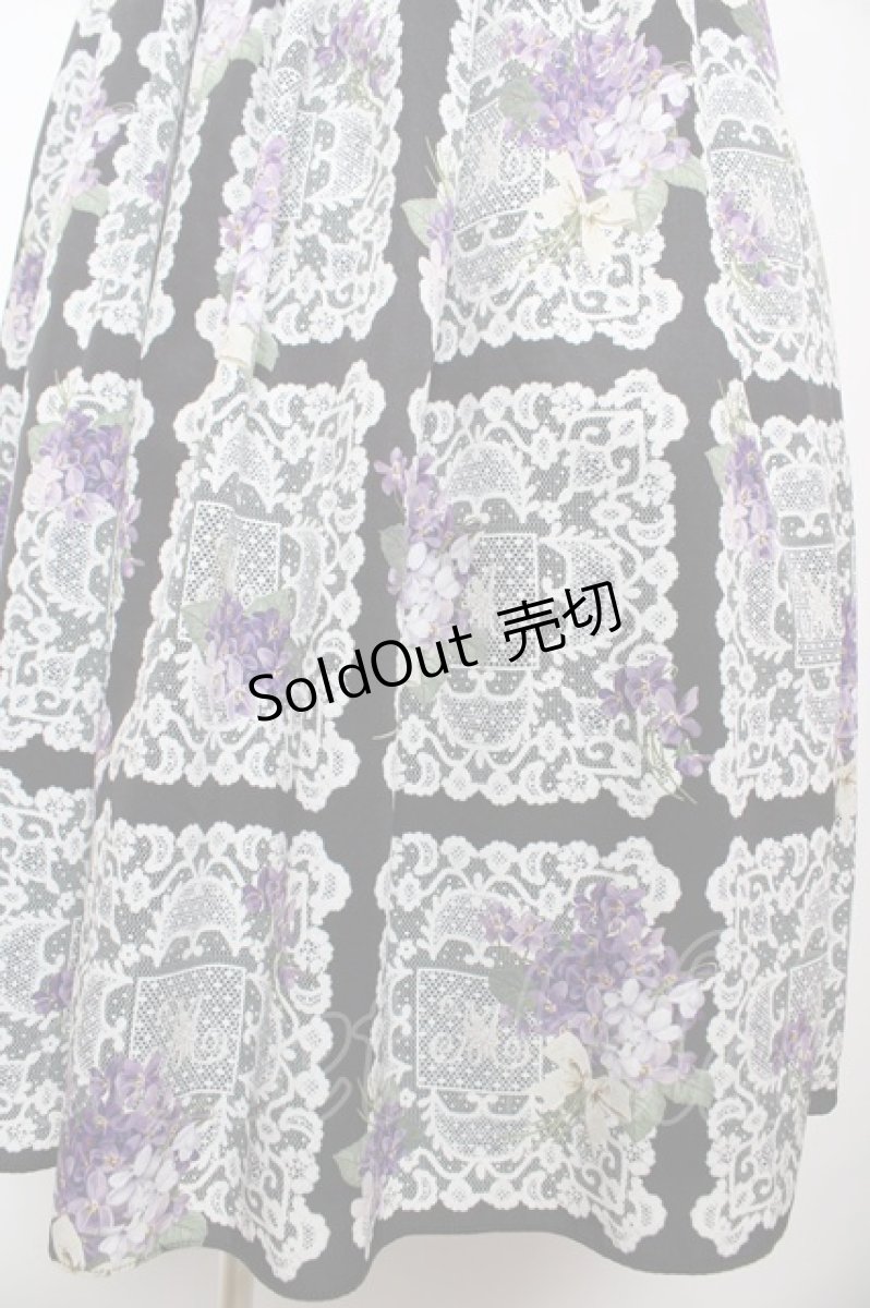 画像4: Melody BasKet / Violet laceヨーク切替ワンピース M ブラック Y-26-02-01-064-LO-OP-IG-ZY (4)