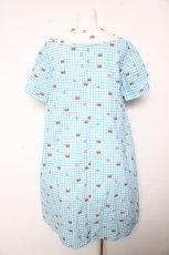 画像2: tntntutu / 昭和美少女とフルーツドールの衿プリントレースワンピース M サックス Y-26-02-01-065-LO-OP-SZ-ZS (2)