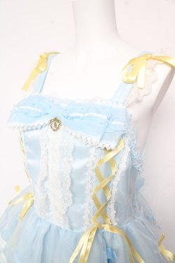 画像3: BABY, THE STARS SHINE BRIGHT / Eternal Ribbon Featheryジャンパースカート  サックス Y-26-02-01-069-BA-OP-SZ-ZY