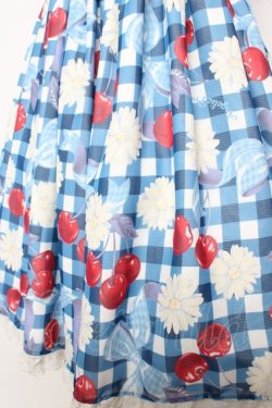 画像4: Angelic Pretty / Sweet Cherry Margaretジャンパースカート  青 Y-26-02-01-070-AP-OP-SZ-ZY