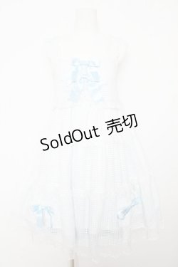 画像1: BABY, THE STARS SHINE BRIGHT / Fluffy Gingham Heart ベビードール  サックス Y-26-02-01-071-BA-OP-SZ-ZY