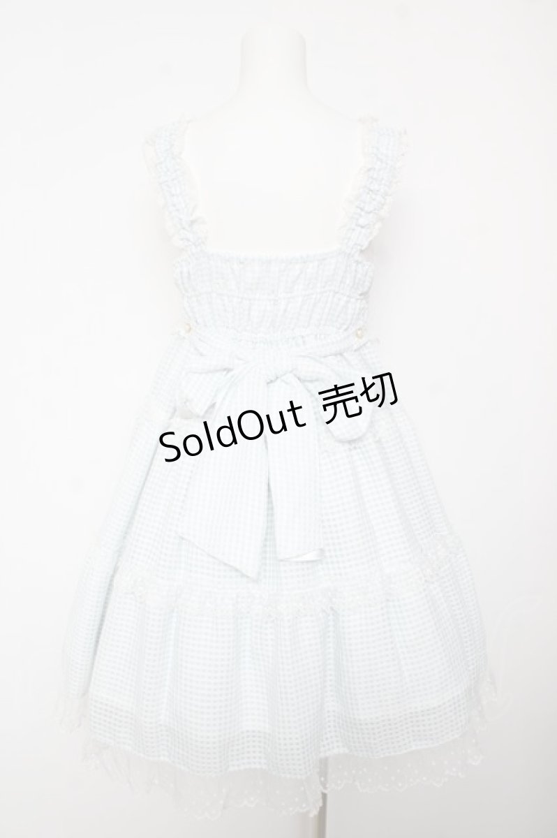 画像2: BABY, THE STARS SHINE BRIGHT / Fluffy Gingham Heart ベビードール  サックス Y-26-02-01-071-BA-OP-SZ-ZY (2)